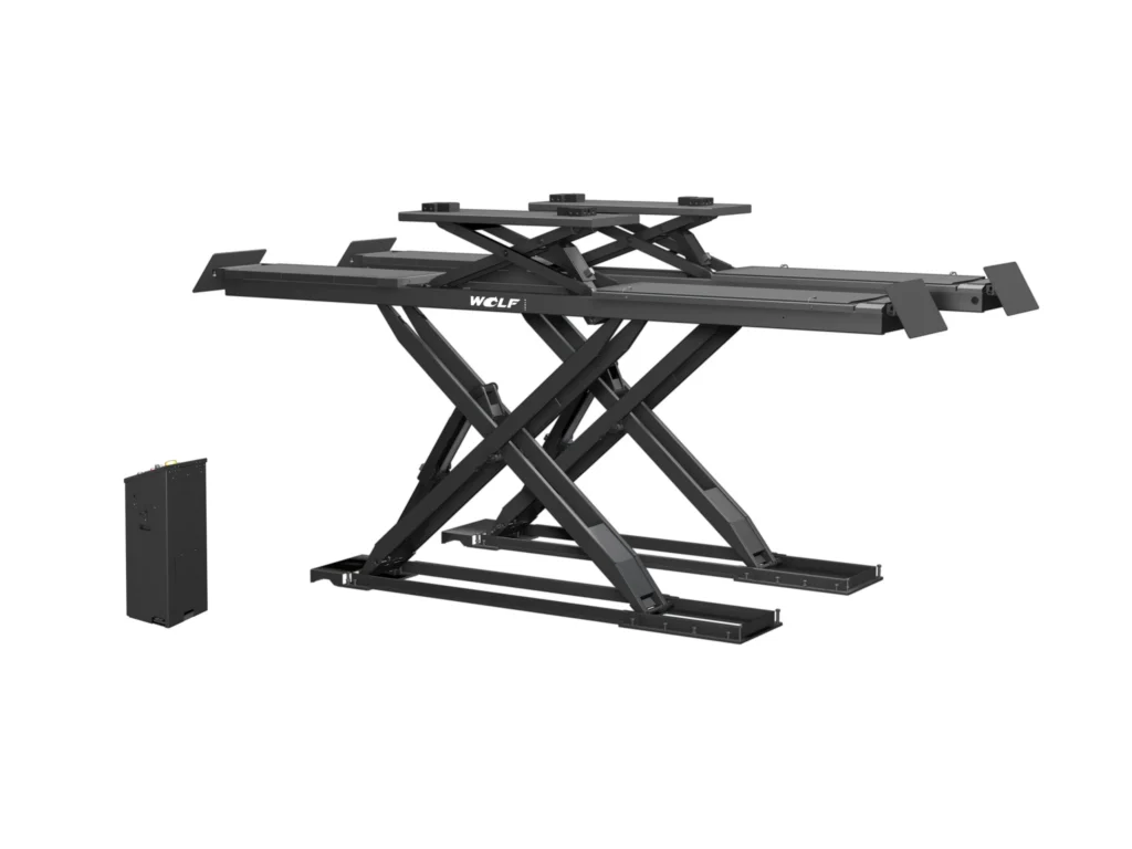 Wolf WLS442B schaarhefbrug voor APK met wielvrijsysteem