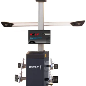 Leeuwis Equipment Wolf 3D Mobile Uitlijncomputer - Compleet Verrijdbaar Meubel Met Camerabalk Monitor En Hangende Wielklemmen